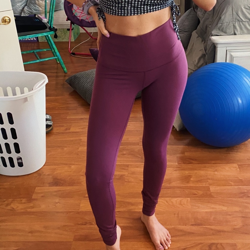 lululemon magenta high rise wunder unders